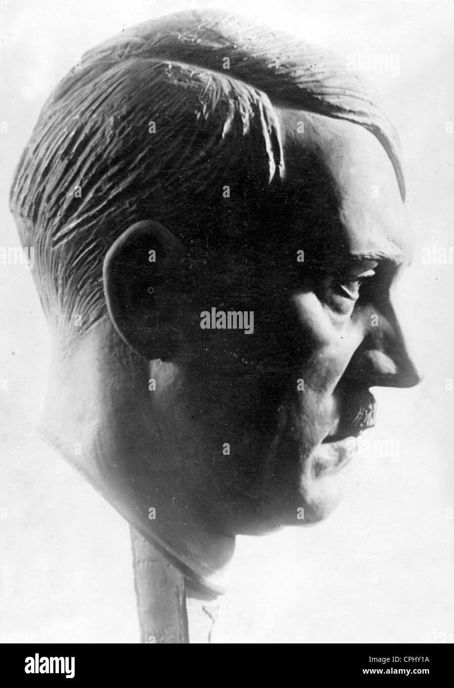 Bronze bust of Adolf Hitler, 1933 Stock Photo