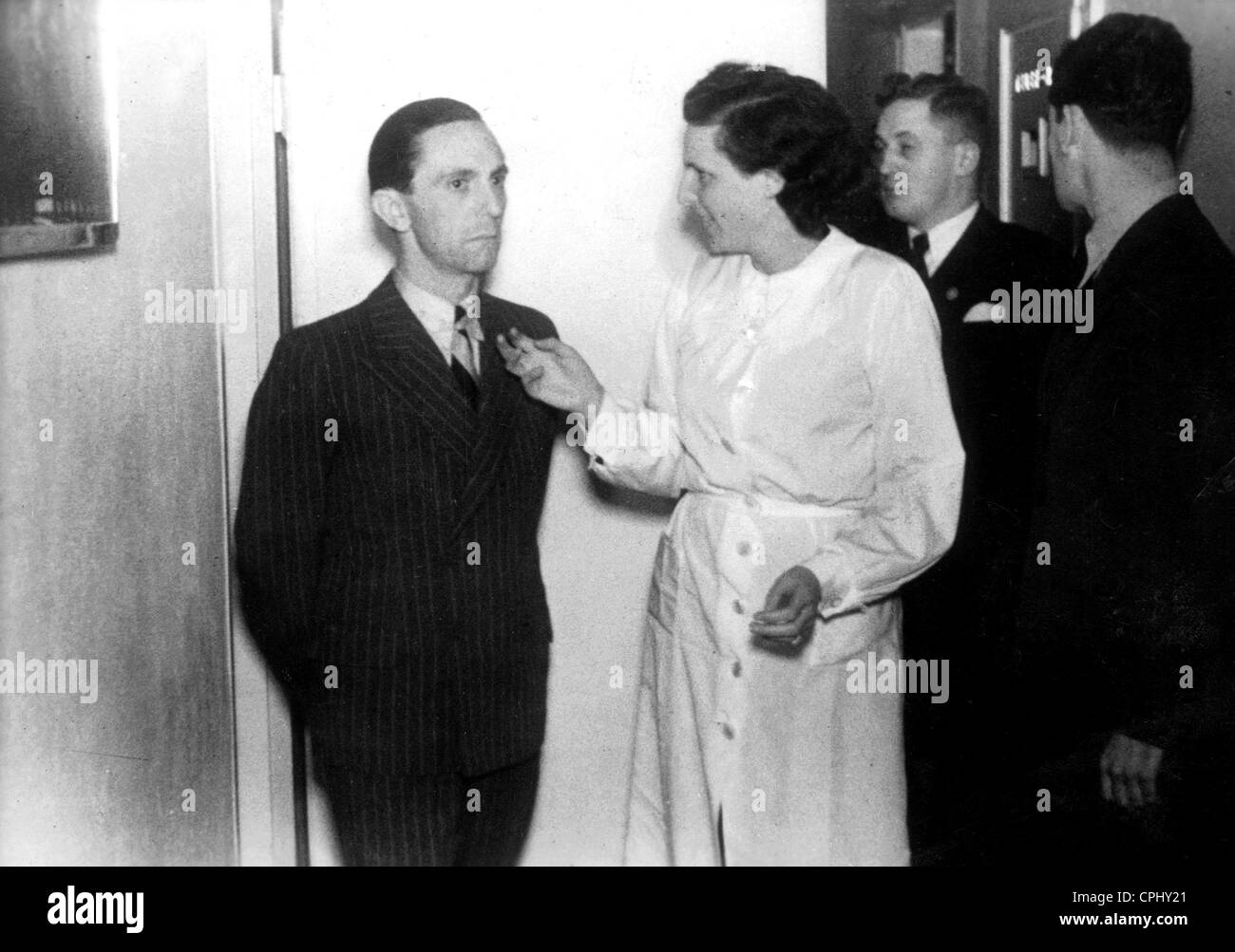 Reich Minister Joseph Goebbels and Leni Riefenstahl, 1937 Stock Photo