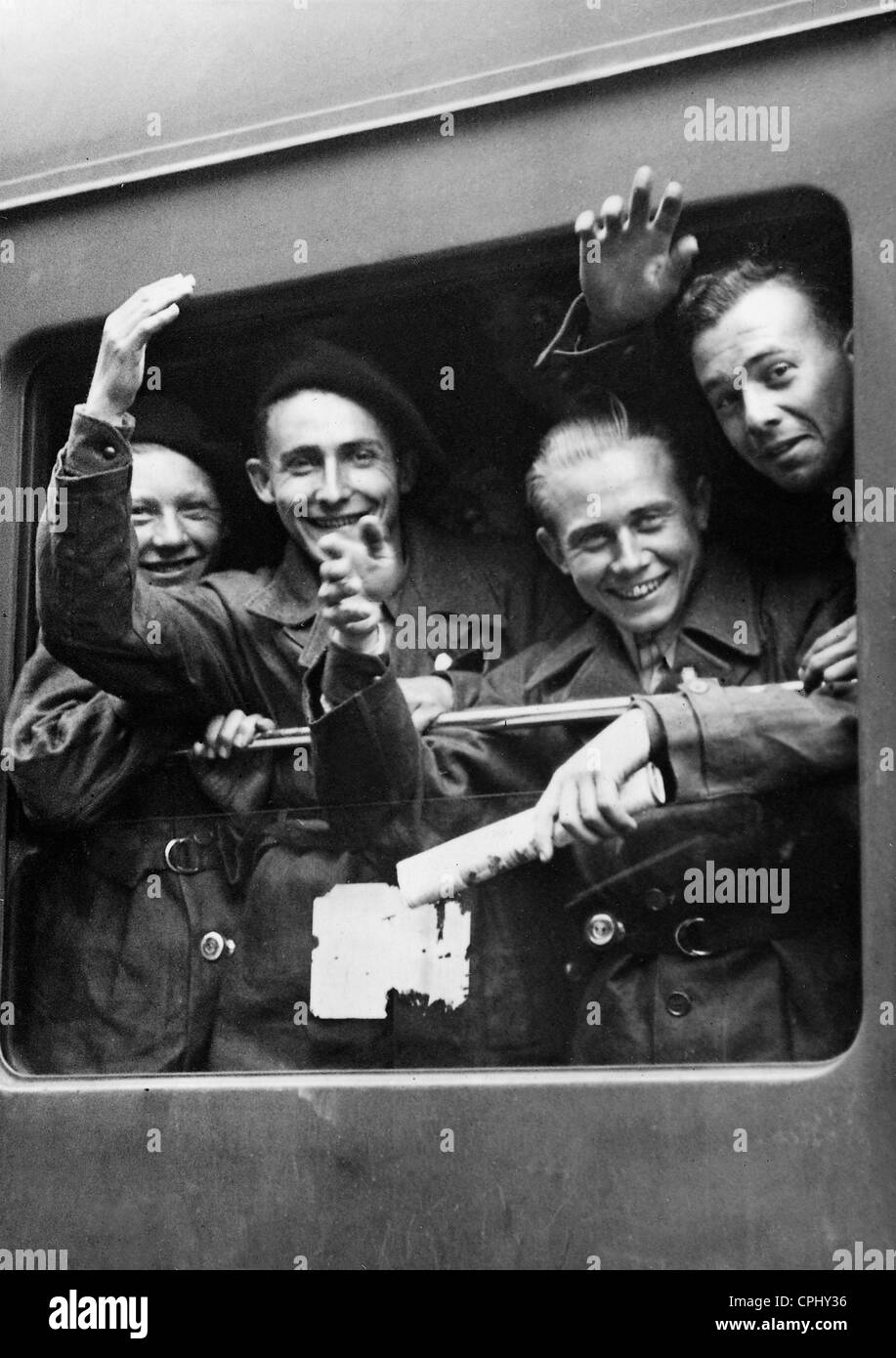 Volunteers of the Legion des Volontaires Francais, 1943 Stock Photo