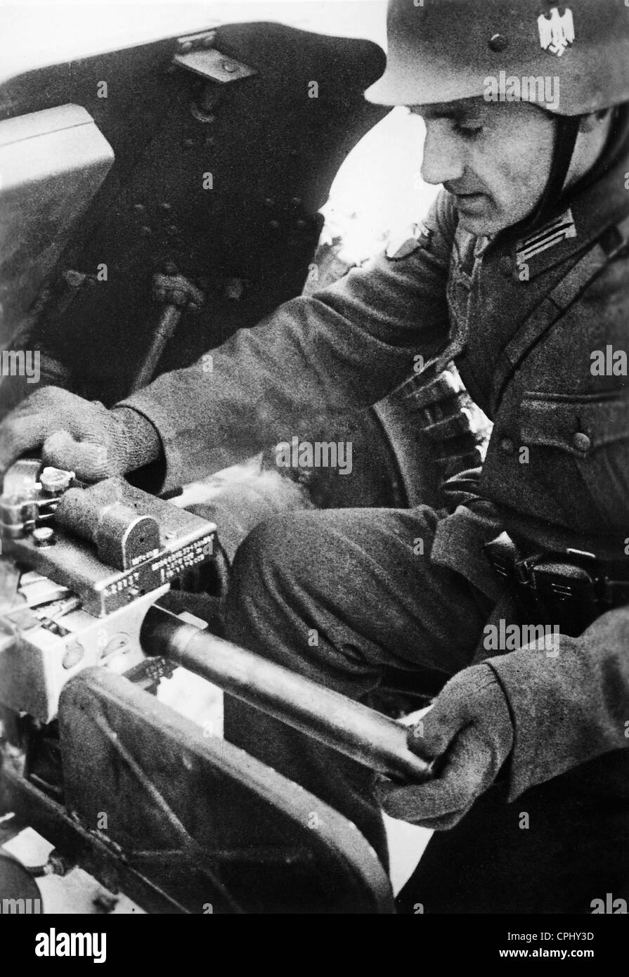A volunteer of the Legion des Volontaires Francais on the Eastern Front, 1944 Stock Photo