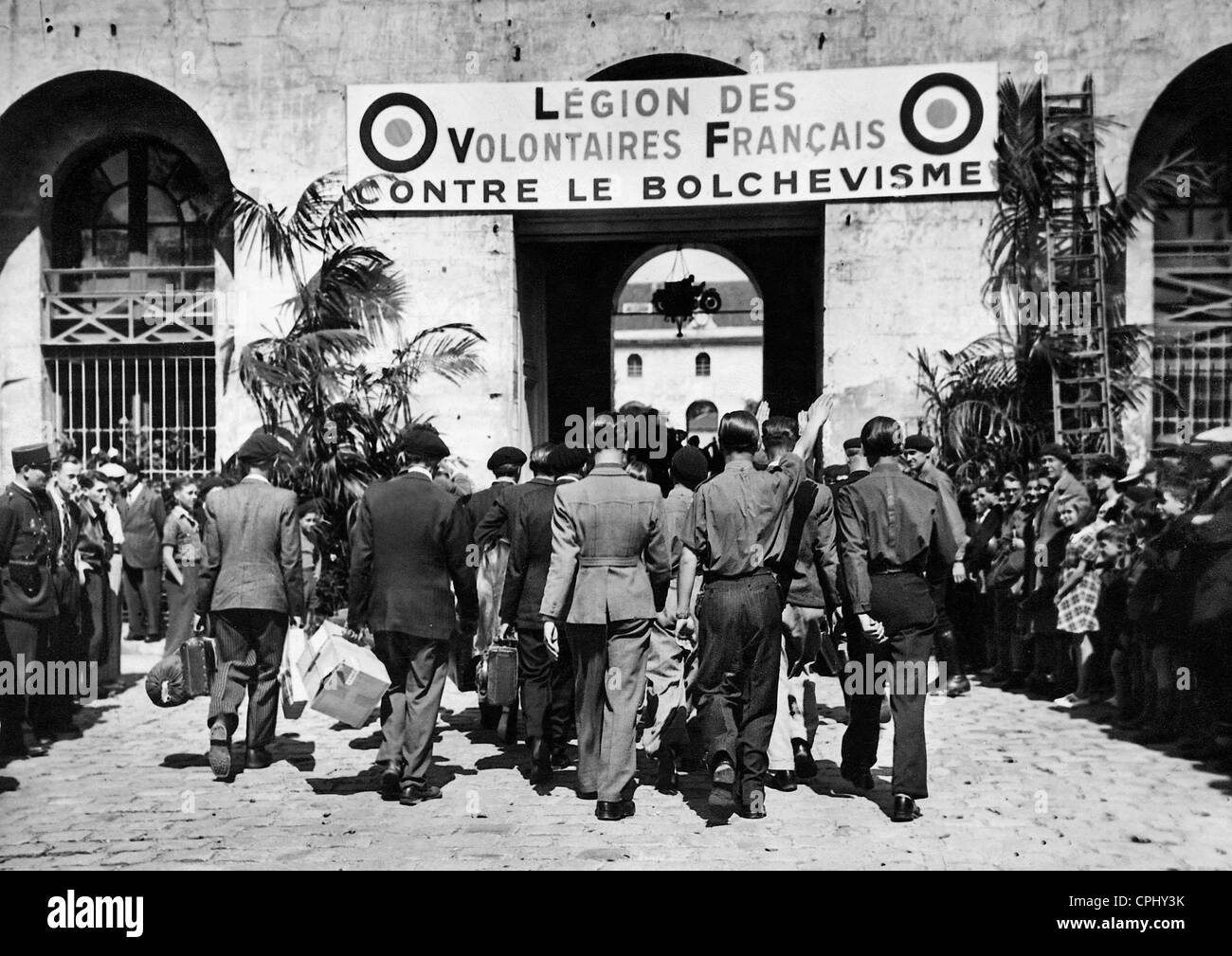 Volunteers of the Legion des Volontaires Francais, 1941 Stock Photo