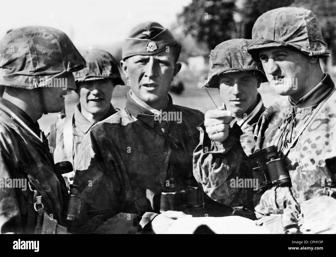 Soldiers of the Waffen-SS on the Eastern Front, 1942 Stock Photo