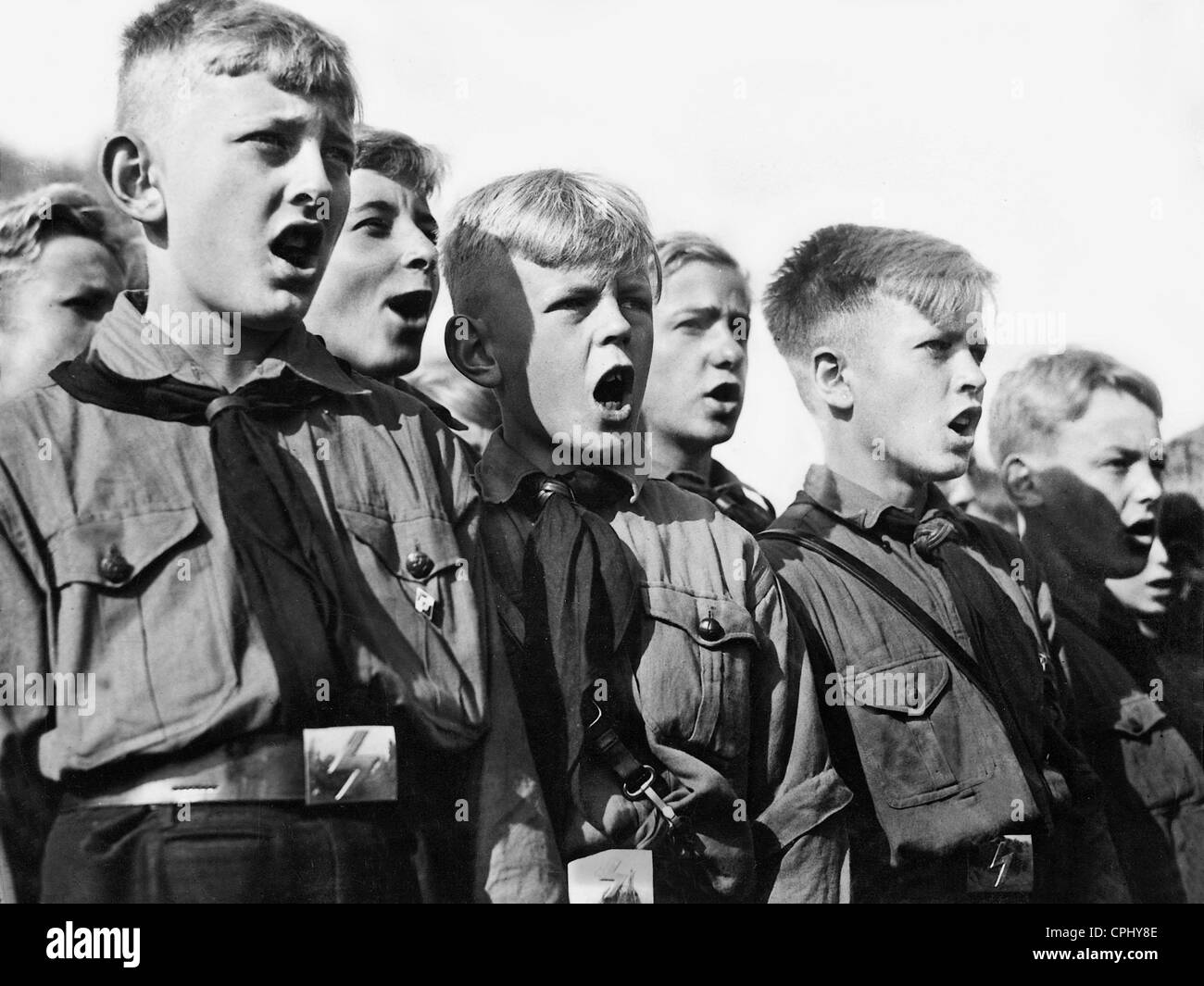 Singing Hitler Youth Members 1934 Stock Photo Alamy Singing Hitler Youth Members 1934 Stock Photo Alamy