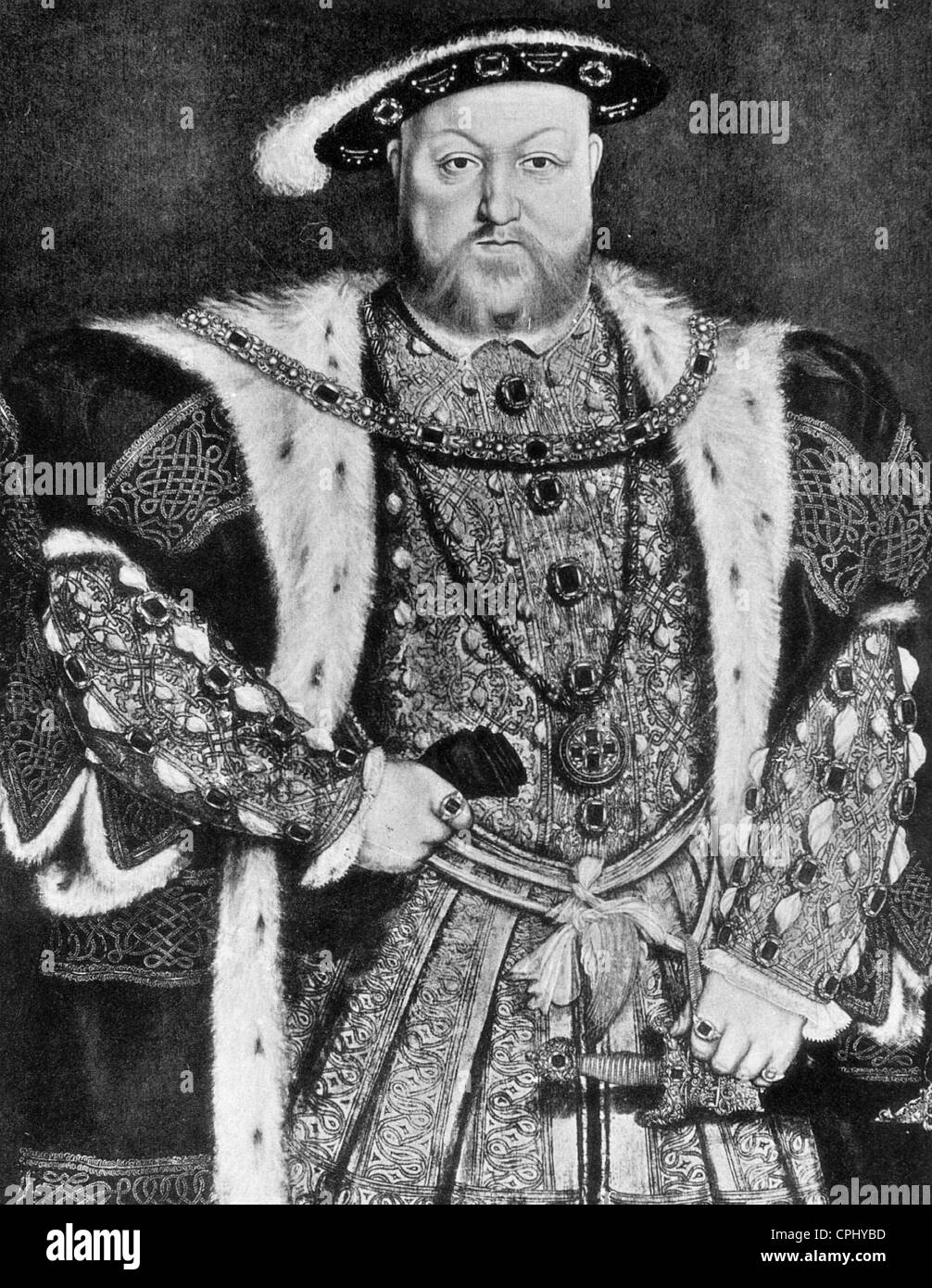 British king after a painting by holbein d j hires stock photography