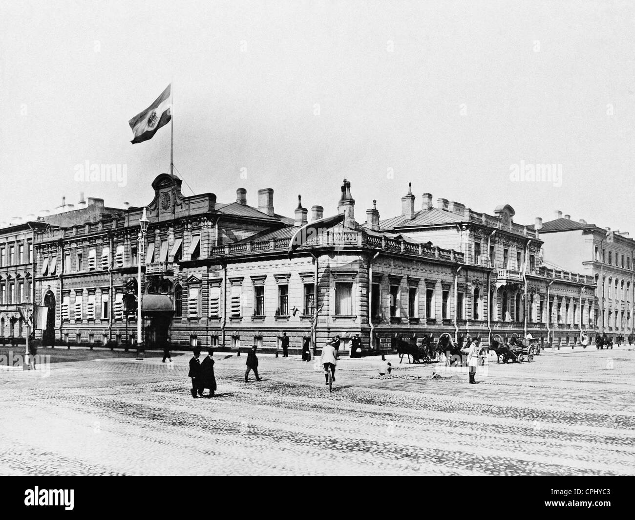 The German Embassy in St. Petersburg, 1906 Stock Photo Alamy