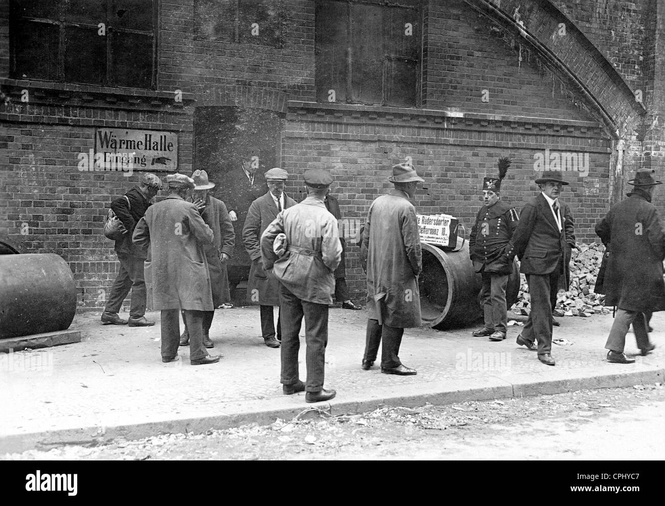 Warming room in Berlin, 1928/29 Stock Photo
