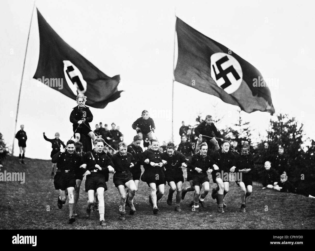 Deutsches Jungvolk (German Youth), 1935 Stock Photo