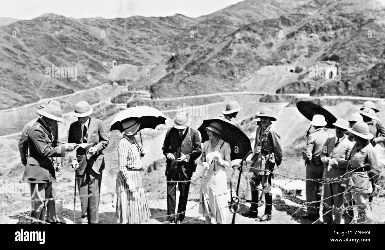 Lord Willingdon at the Khyber Pass, 1932 Stock Photo