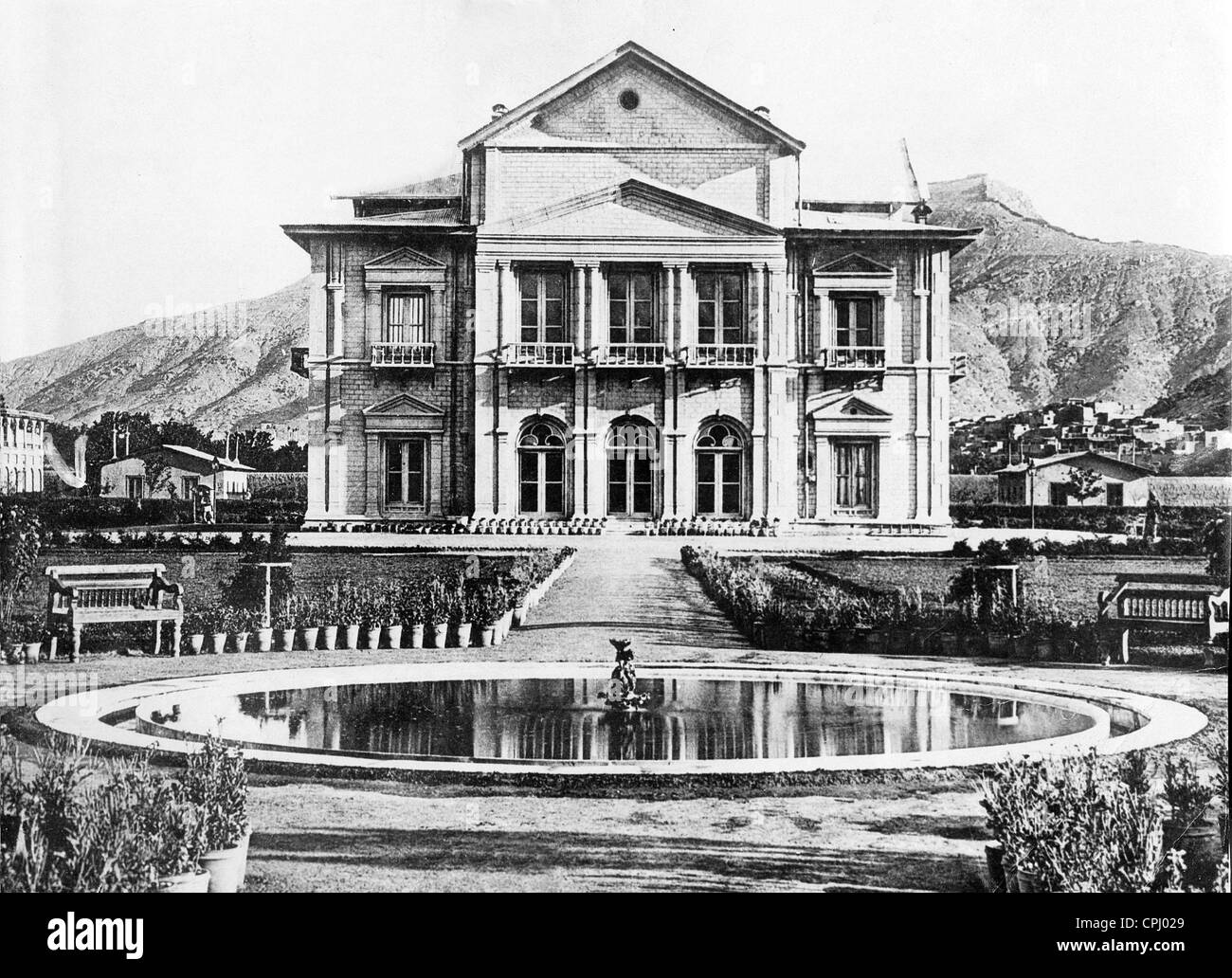 Palace of the Afghan king in Kabul, 1929 Stock Photo