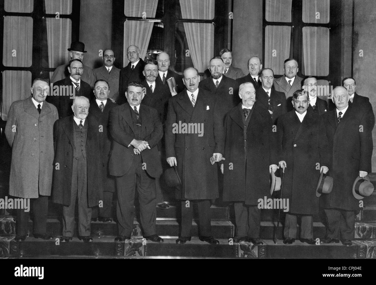 Cabinet of Pierre Etienne Flandin, 1934 Stock Photo