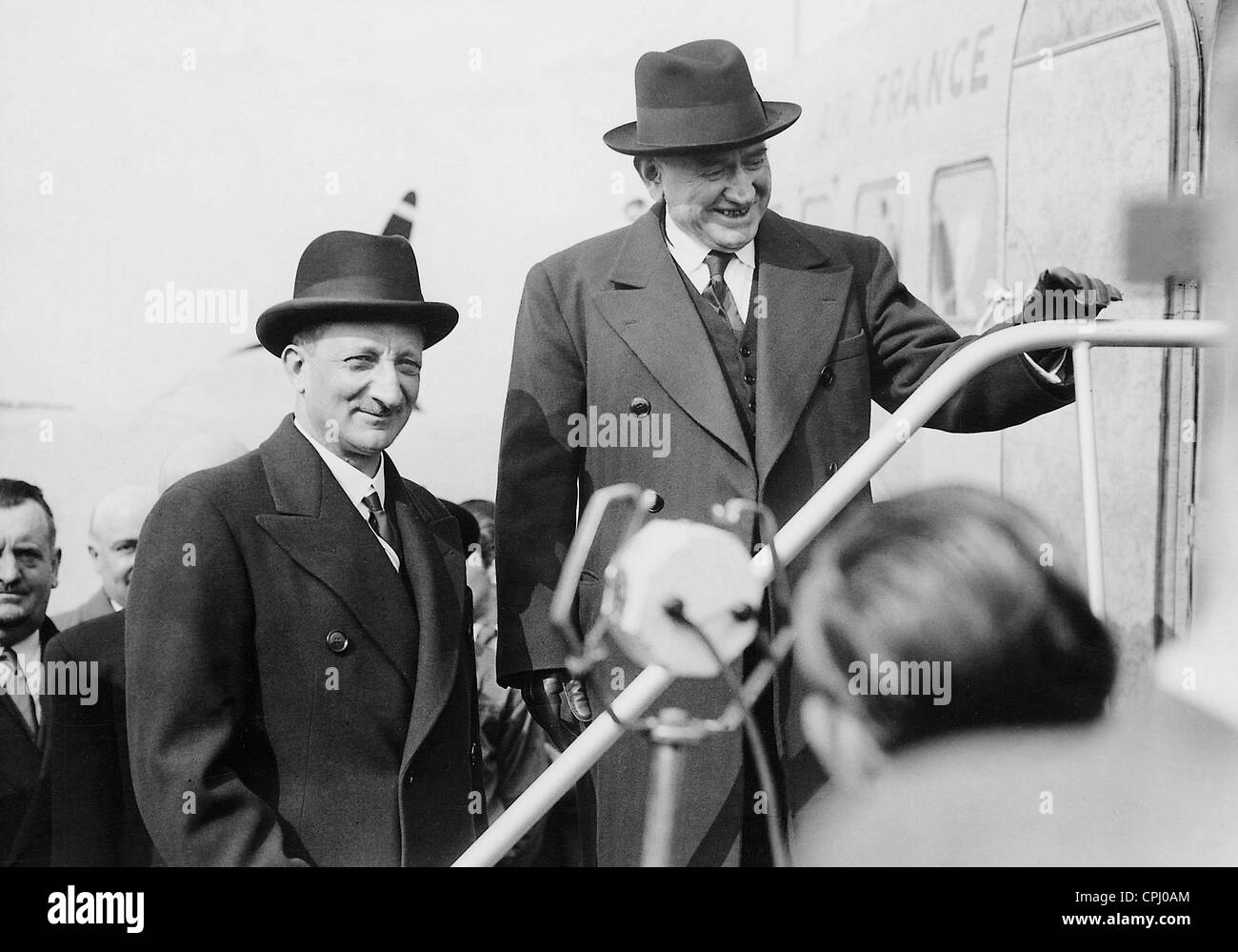 Edouard Daladier and George Bonnet, 1938 Stock Photo