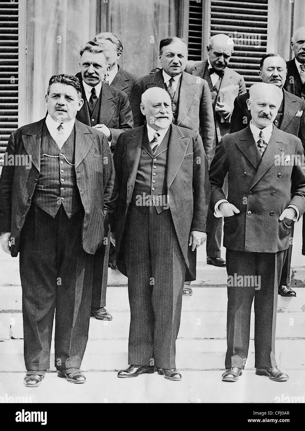 The new French cabinet under Fernand Bouisson, 1935 Stock Photo