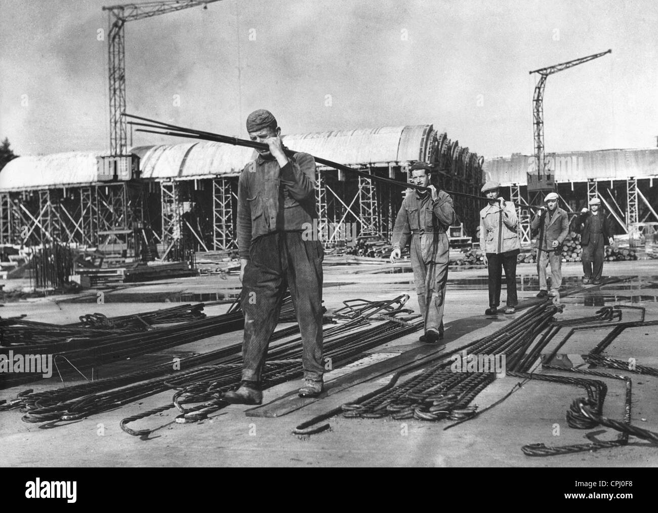 Construction Of The VW Factory In Fallersleben Stock Photo Alamy