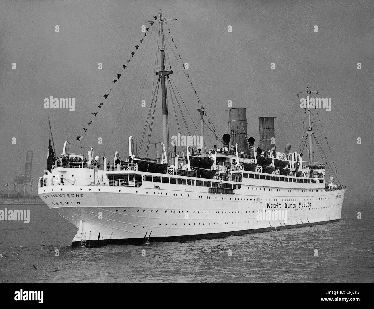 KdF ship 'The German', 1934 Stock Photo