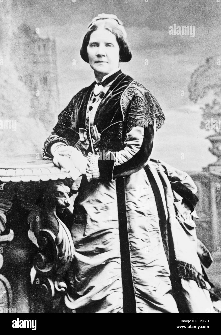 Vintage portrait of Swedish opera singer Jenny Lind (1820 1887 Stock