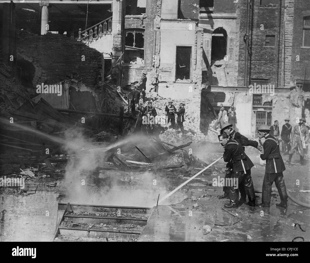 British fire brigade in London, 1939 Stock Photo - Alamy