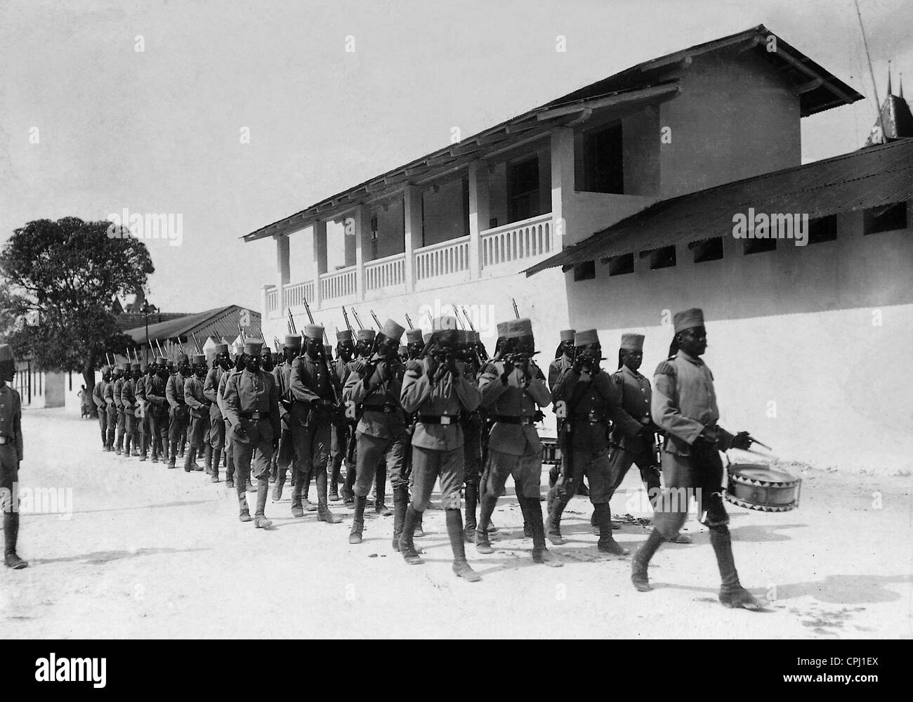 Askaris in German East Africa, 1907 Stock Photo