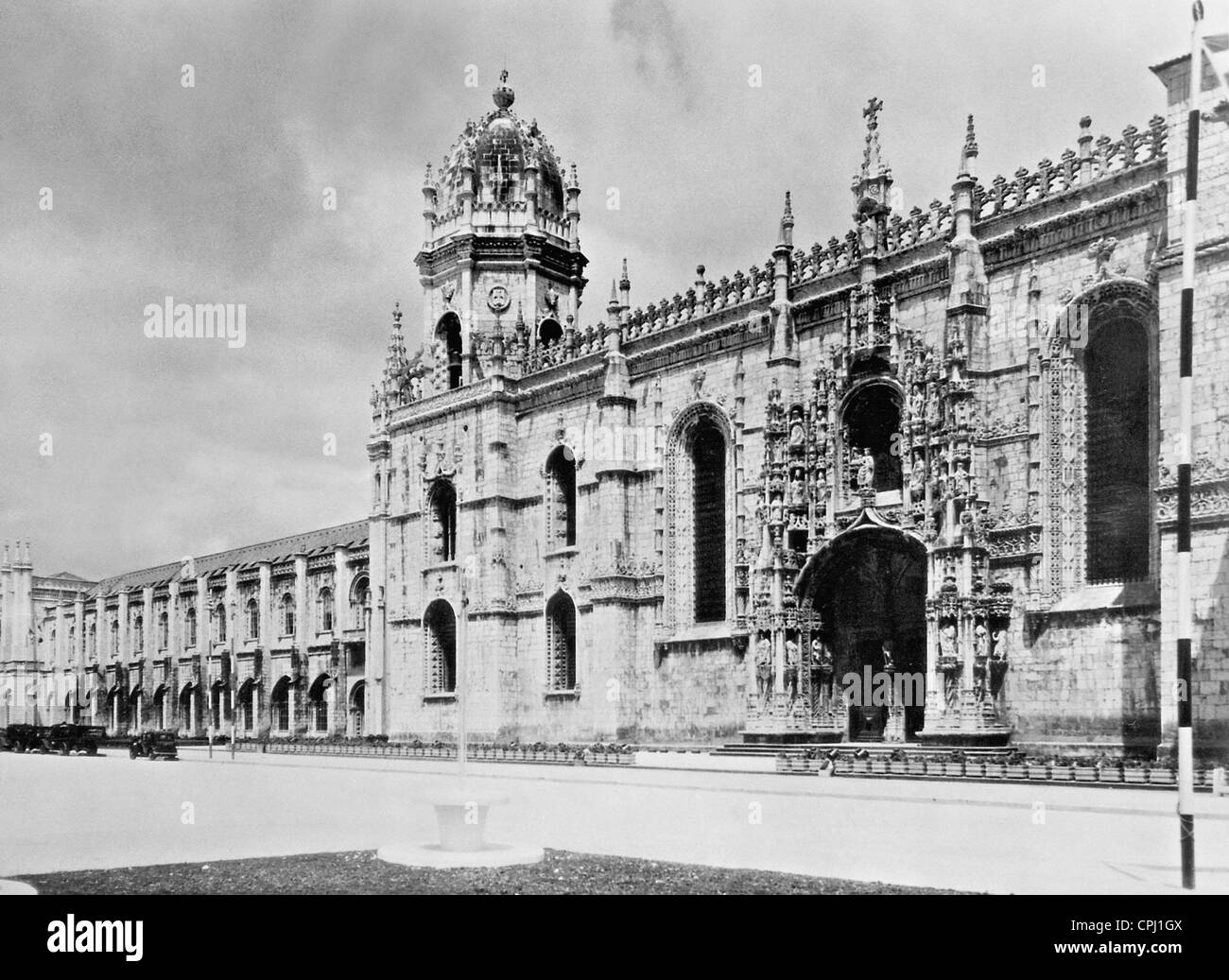 Jeronimos Monastery in Belem, 1943 Stock Photo