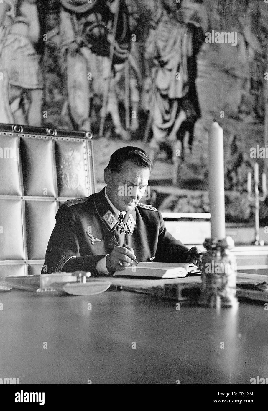 Hermann Goring in his study, 1940 Stock Photo