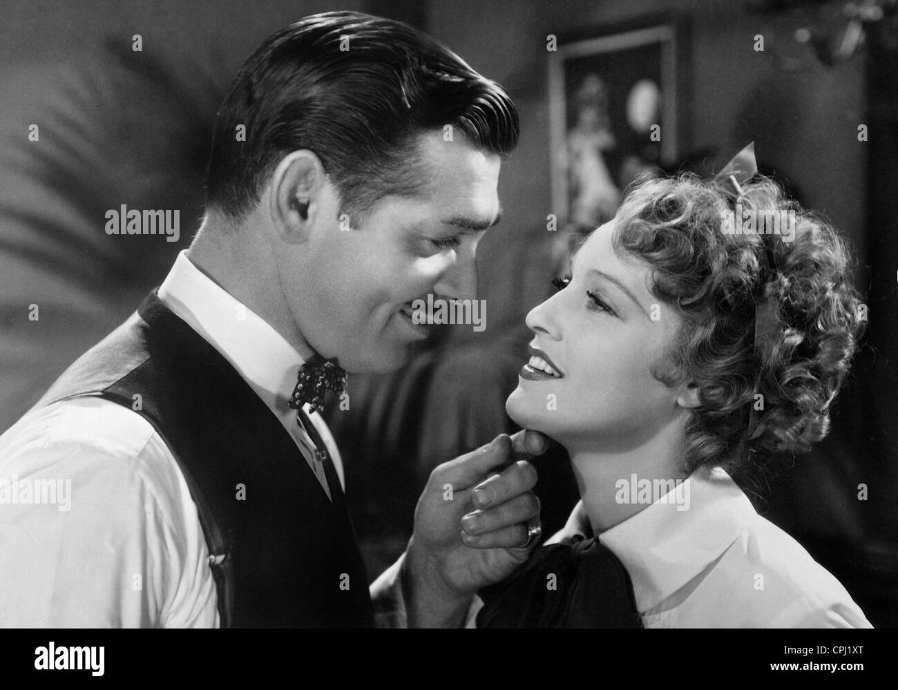 lark Gable and Jeanette MacDonald in 'San Francisco', 1936 Stock Photo