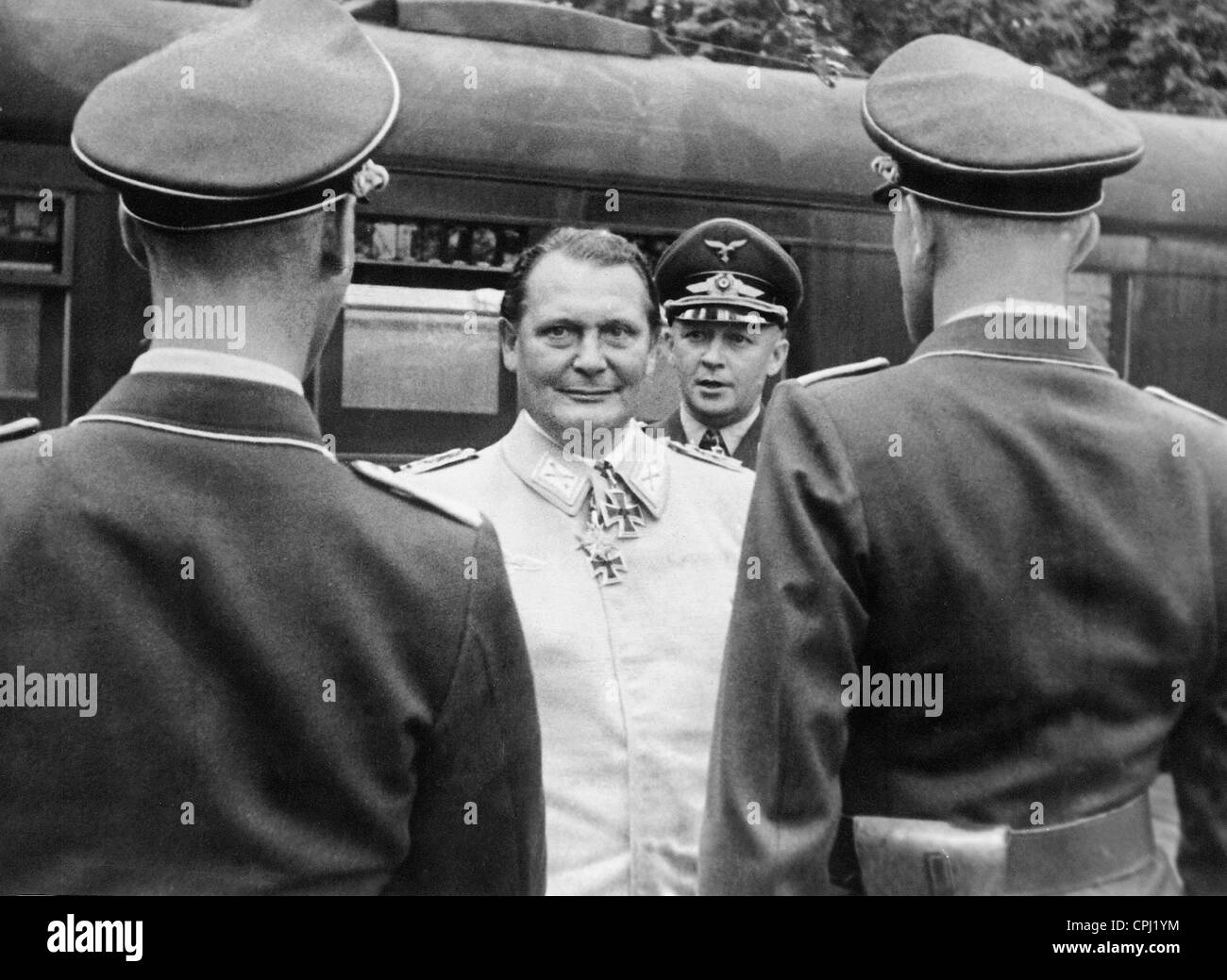 Hermann Goring with Kurt Student, 1941 Stock Photo