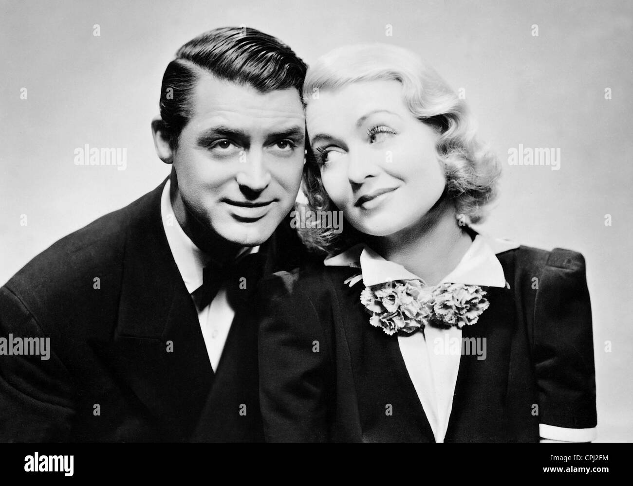 Cary Grant and Constance Bennett in 'The blonde ghost', 1937 Stock Photo