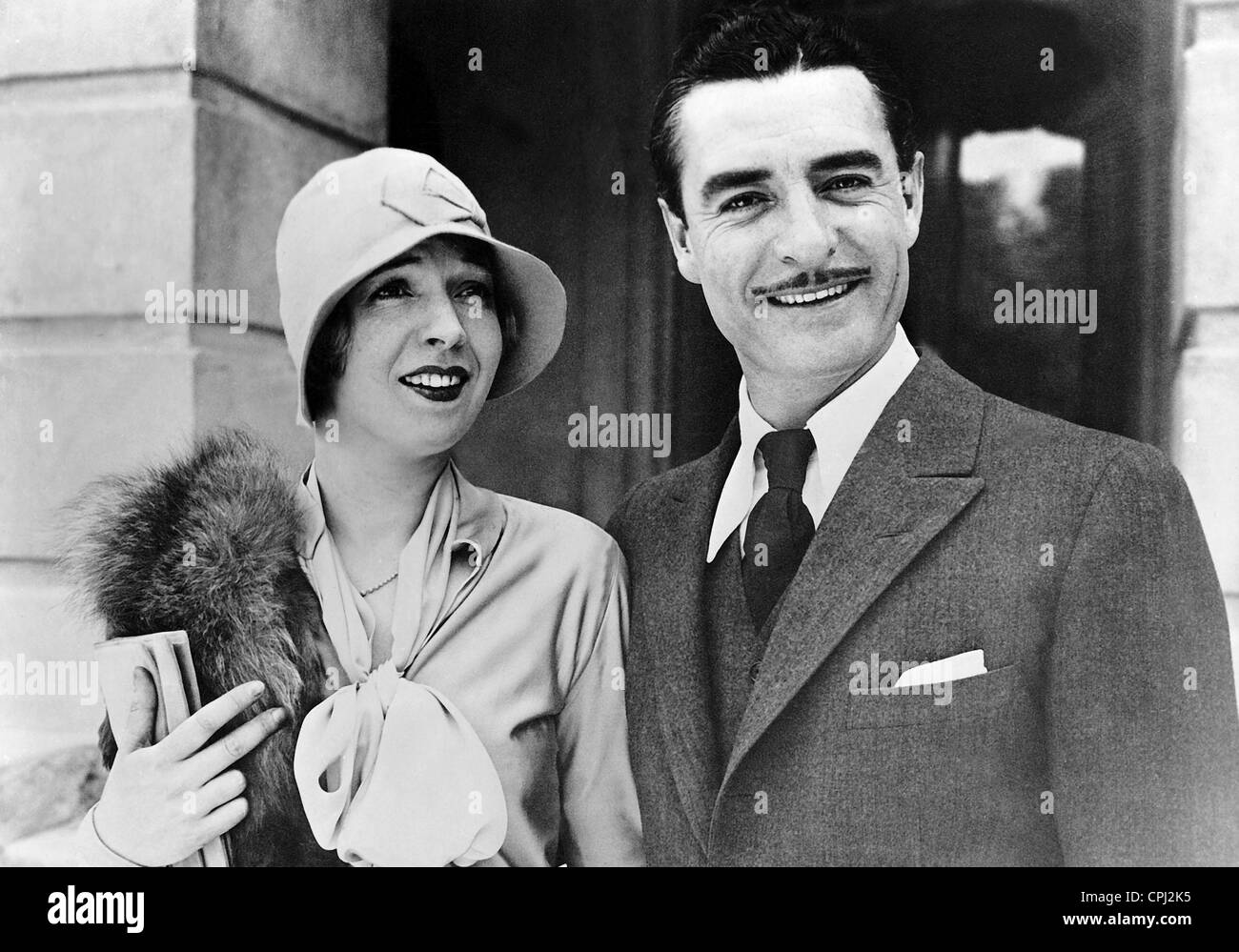 John Gilbert with his wife Stock Photo