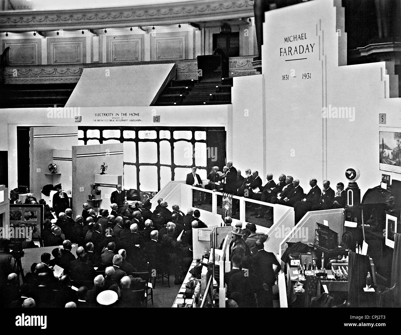 Festivity in honor of Michael Faraday, 1931 Stock Photo