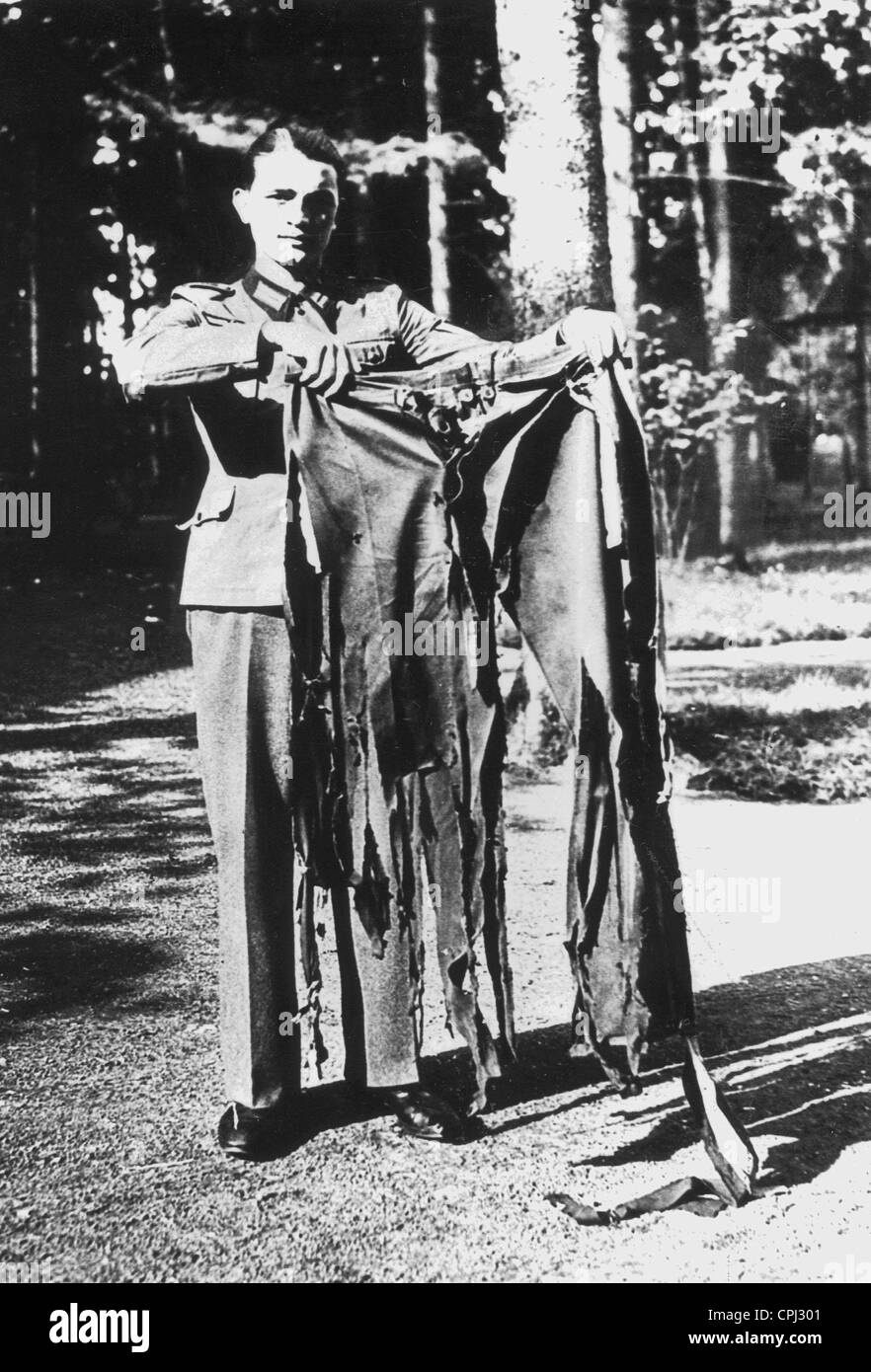 Hitler's tattered trousers after the assassination attempt of July 20, 1944  Stock Photo - Alamy