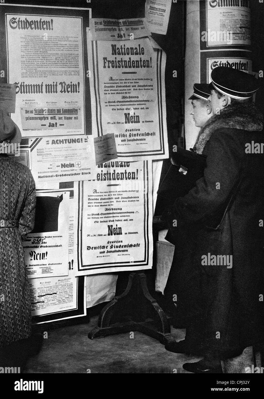 Student elections, 1927 Stock Photo