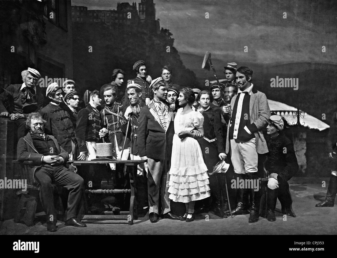 Grete Mosheim and William Dieterle in 'Alt Heidelberg', 1923 Stock Photo