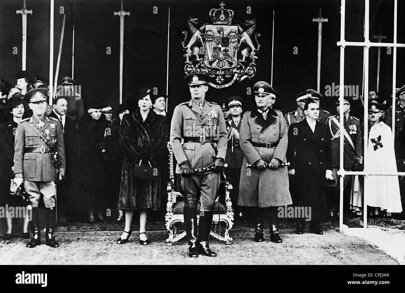 Michael I of Romania with Wilhelm Keitel Stock Photo