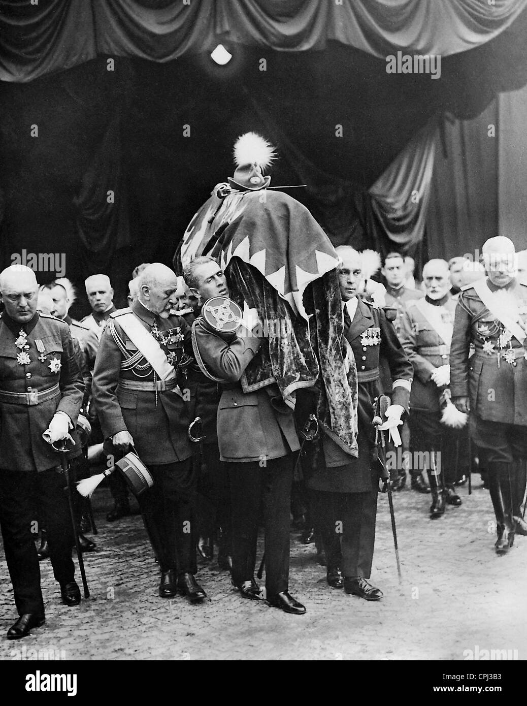 Funeral of the late King Ferdinand I of Romania, 1927 Stock Photo