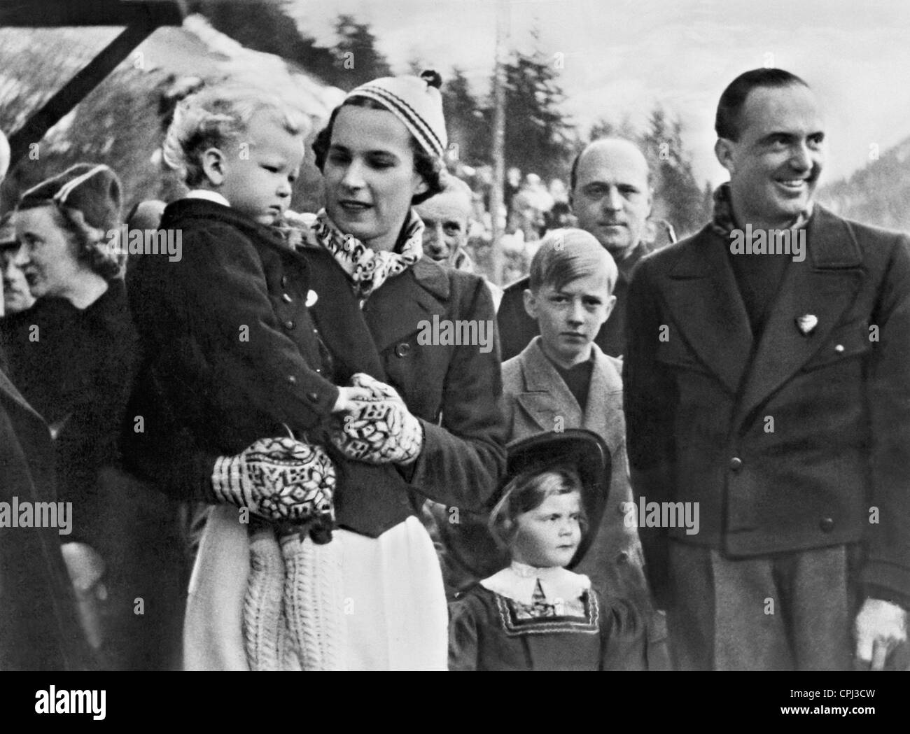 Crown Prince Umberto of Italy and his wife Maria Jose, 1939 Stock Photo
