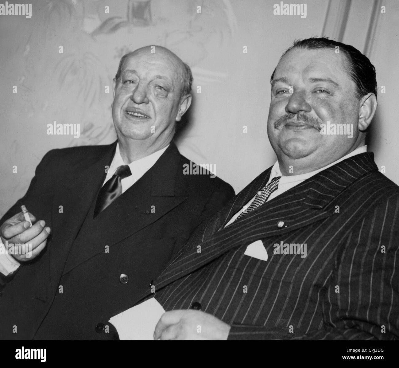 Harry Baur and Heinrich George, 1941 Stock Photo