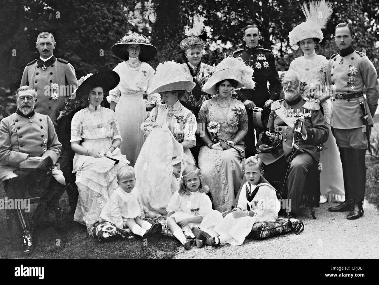 Christening of the son of Karl Eduard von Sachsen-Koburg-Gotha, 1912 Stock Photo