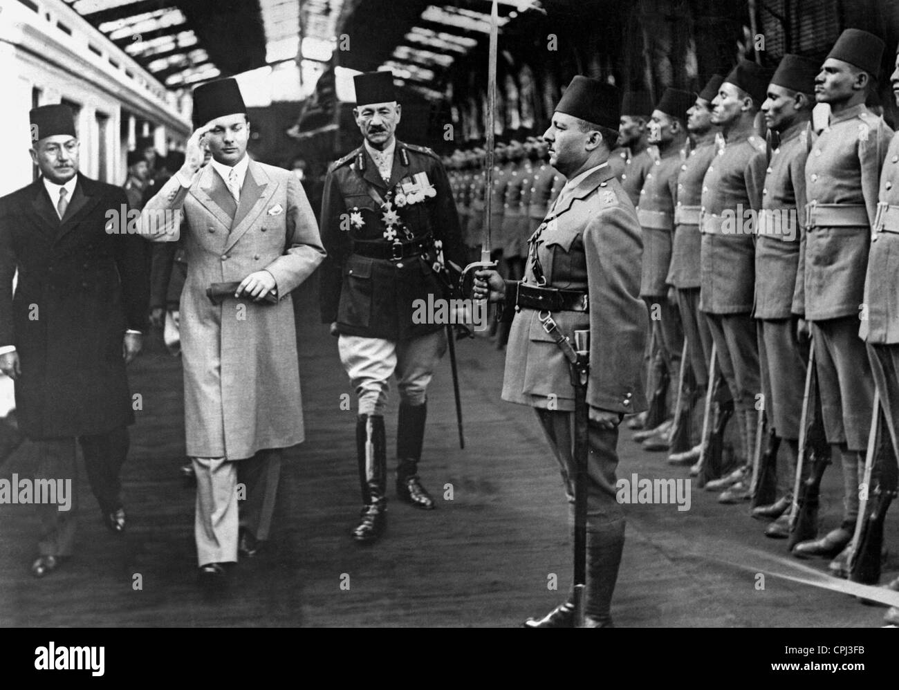 Prince Farouk of Egypt, 1937 Stock Photo