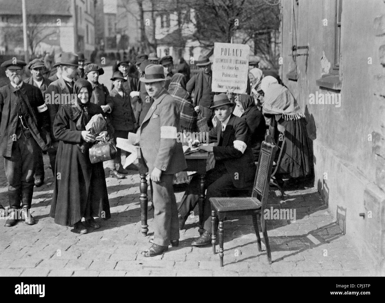 Plebiscite in Upper Silesia, 1921 Stock Photo