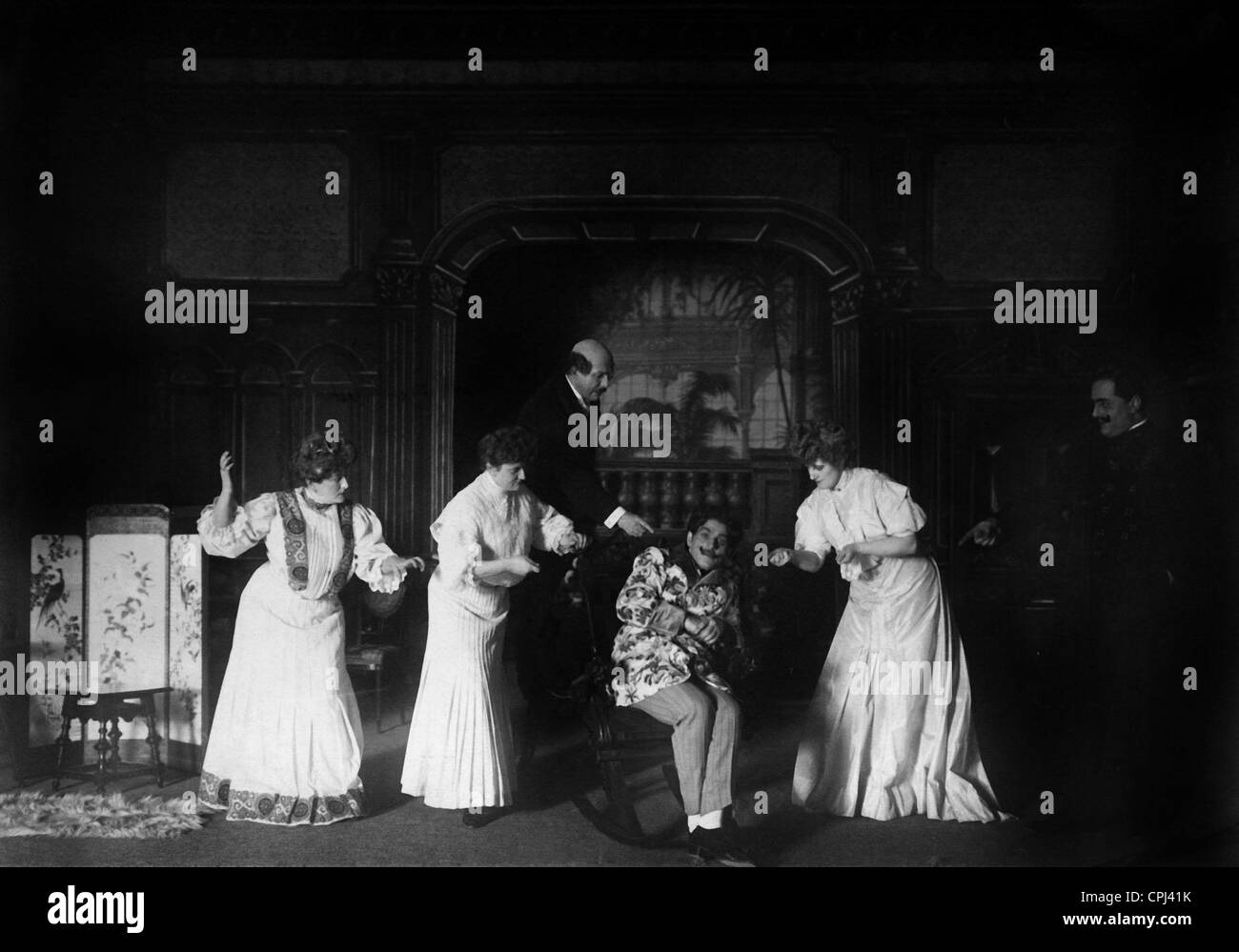 Ella Gruener, Lucie Kugler, Rudolf Frenzel, Hanna Simon and Willy Ulmer, 1908 Stock Photo