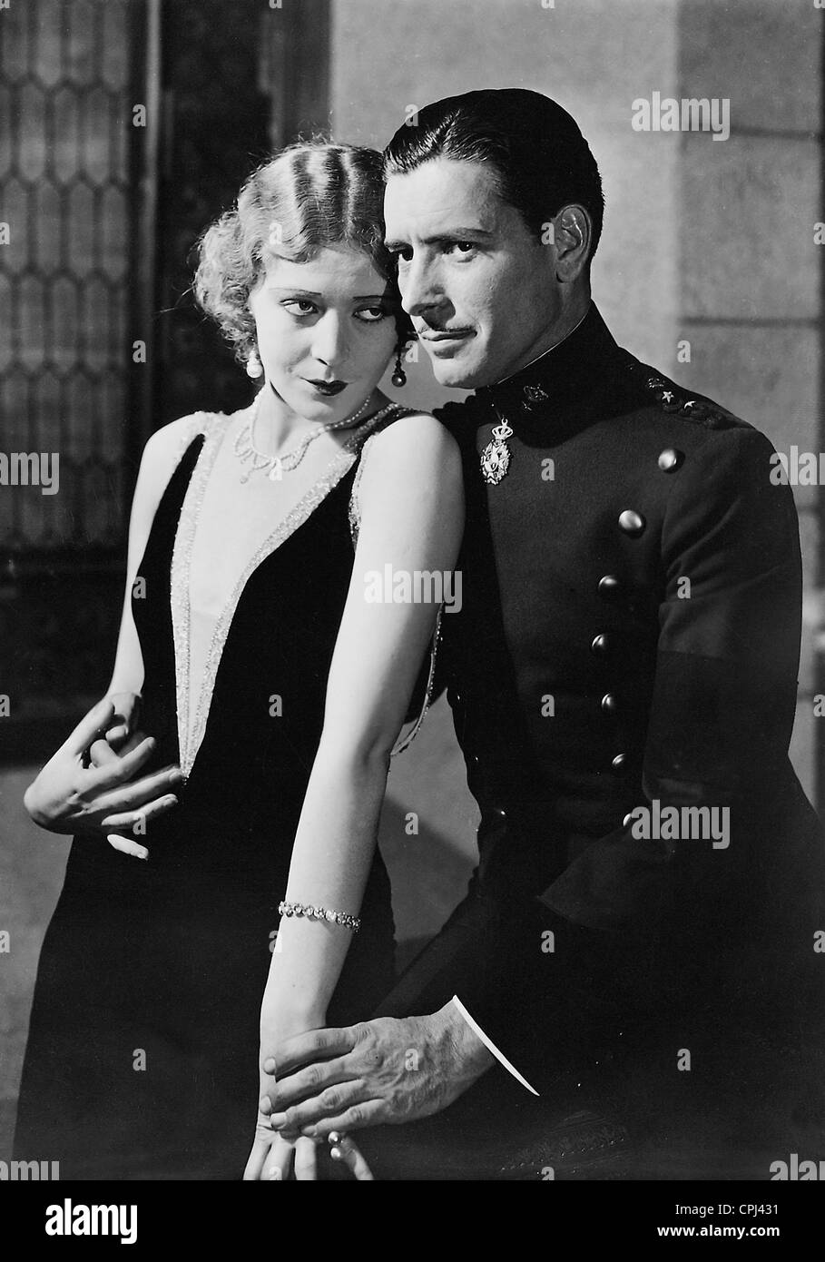 Vilma Banky and Ronald Colman in 'The magic flame', 1927 Stock Photo