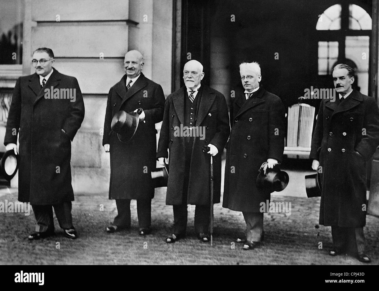 New cabinet members of the Belgian Government, 1939 Stock Photo