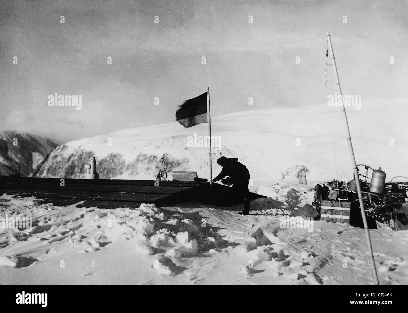 The expedition of Alfred Wegener in Greenland, 1930/31 Stock Photo