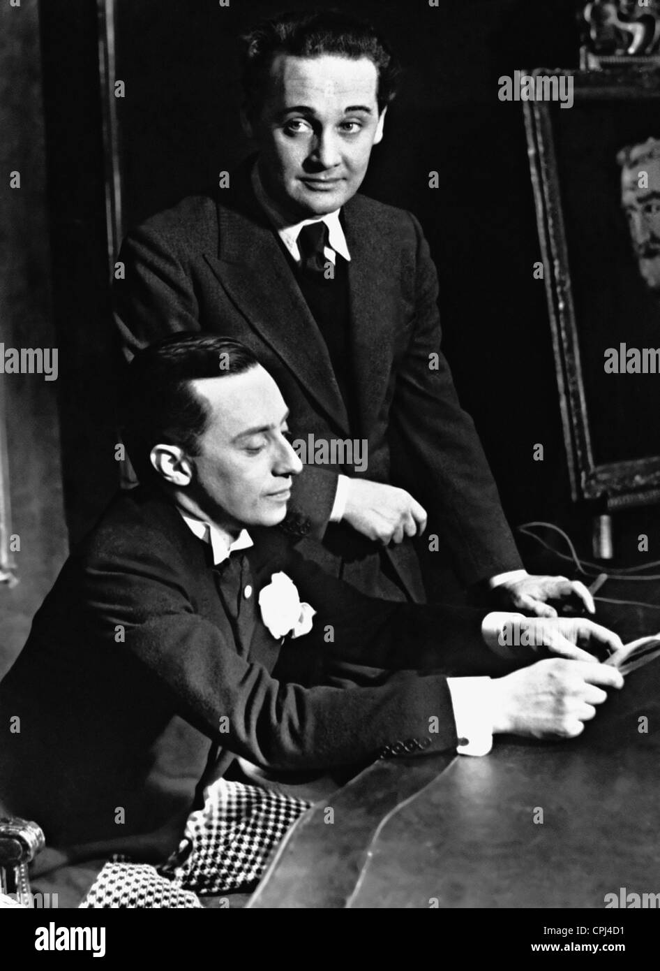 Max Hansen and Curt Bois in 'Dienst am Kunden', 1931 Stock Photo