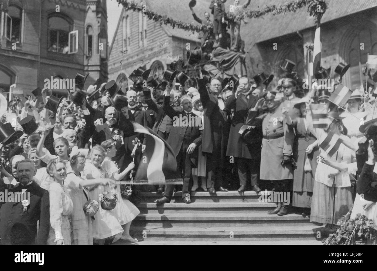 Celebration on the occasion of the referendum in Schleswig, 1920 Stock