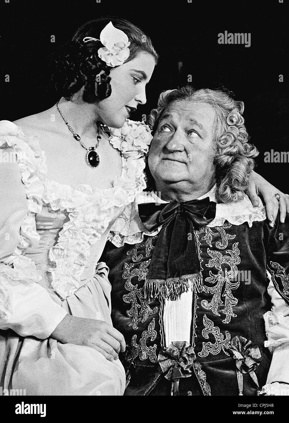 Tony van Eyck and Jakob Tiedtke in 'Tartuffe', 1936 Stock Photo