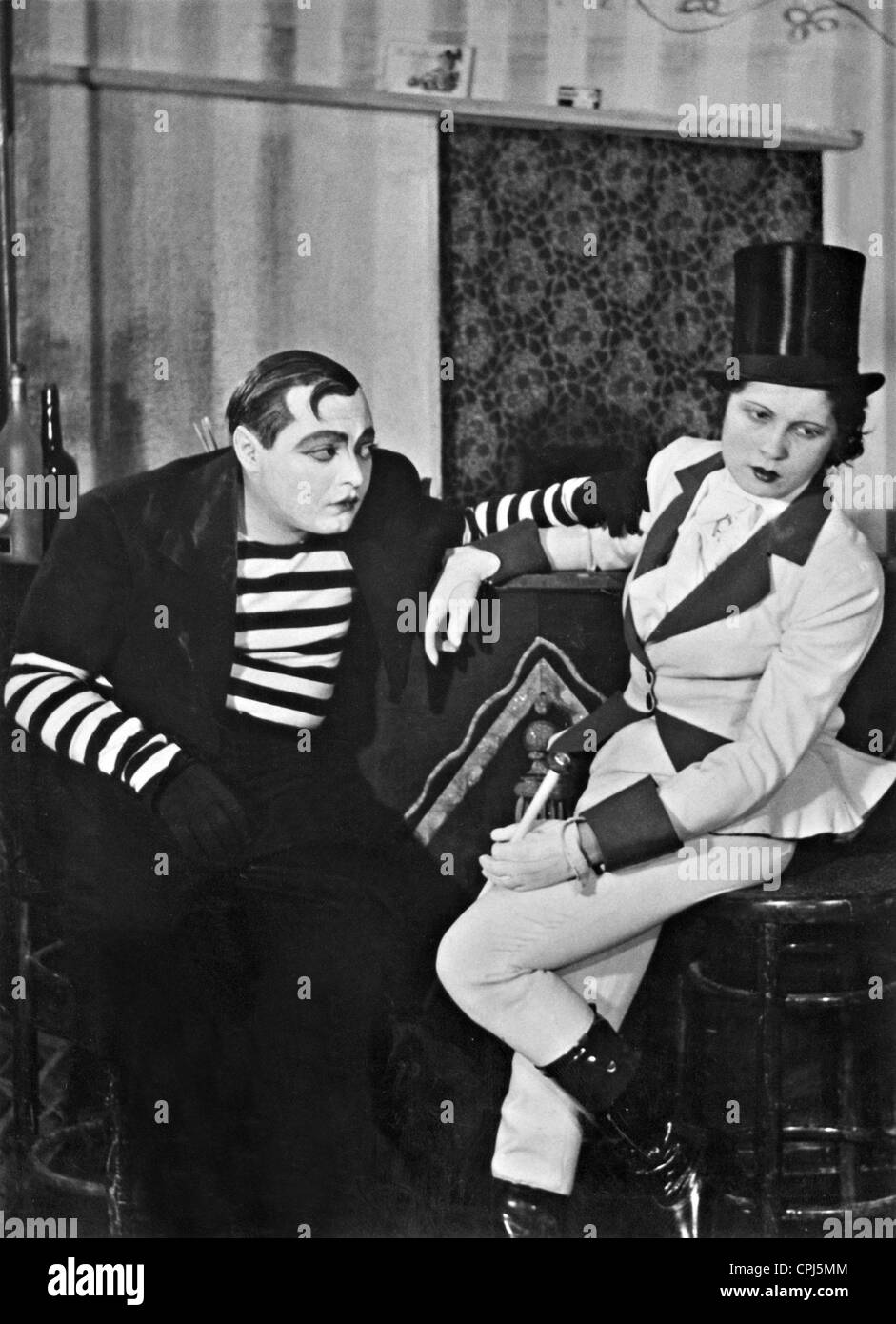 Peter Lorre and Carola Neher in 'Der Dompteur', 1932 Stock Photo