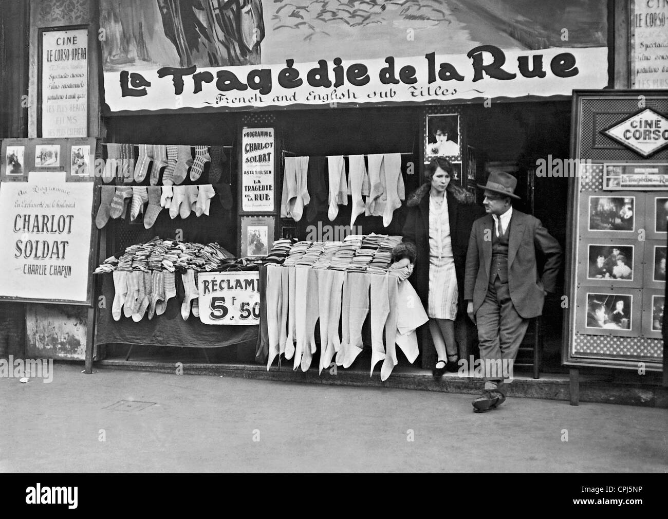 Parisian street vendor Stock Photo