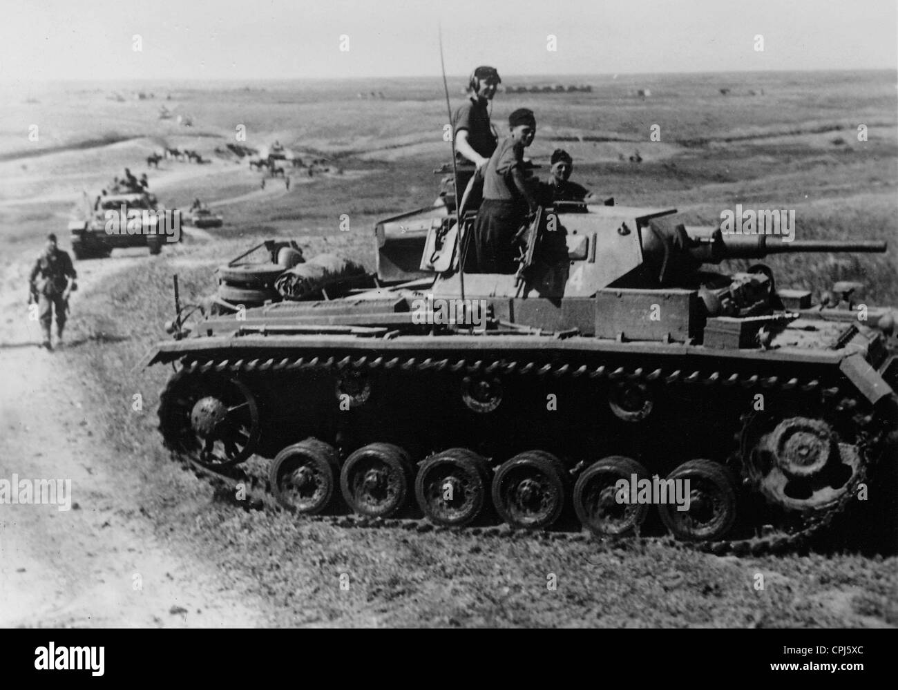 German tanks during the battle of Rostov, 1942 Stock Photo
