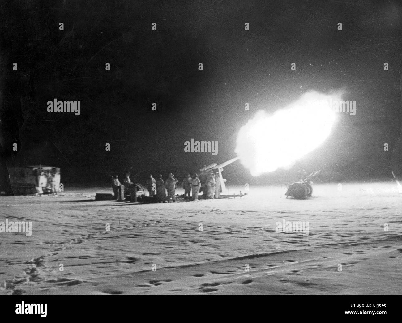 German 8.8 cm Flak at the Eastern Front, 1941 Stock Photo