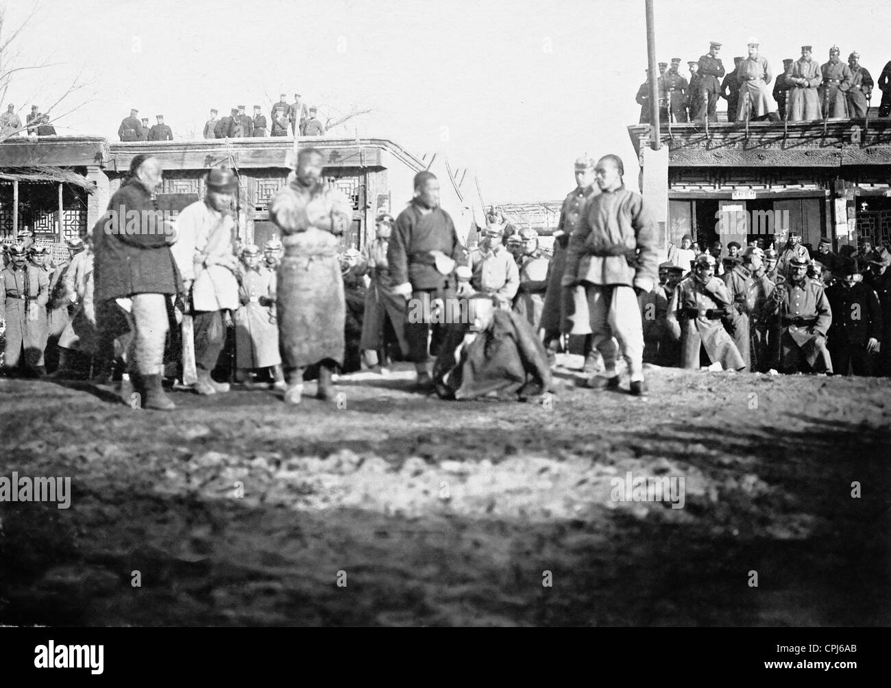 Execution after the Boxer rebellion, 1900 Stock Photo